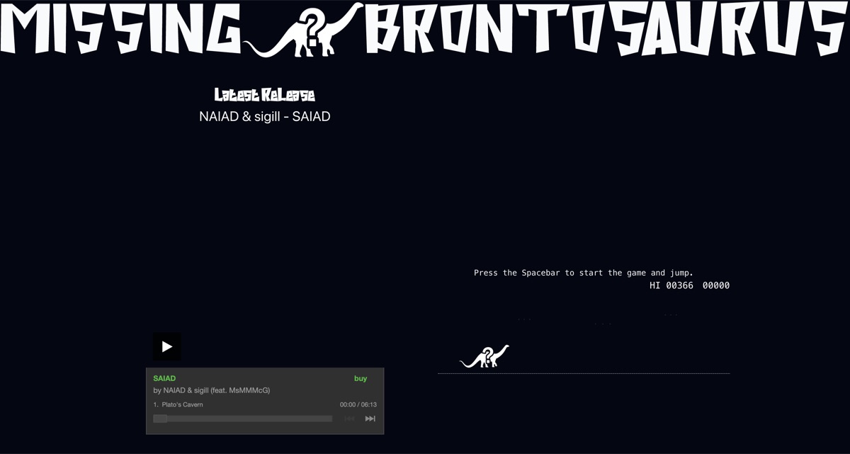 Missing Brontosaurus screenshot